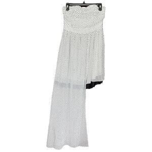 NWT Love Point Pin Up Style Polka Dot Bustier Dress With Train